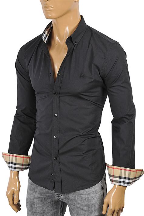 burberry dress shirt mens|burberry men's shirts on sale.